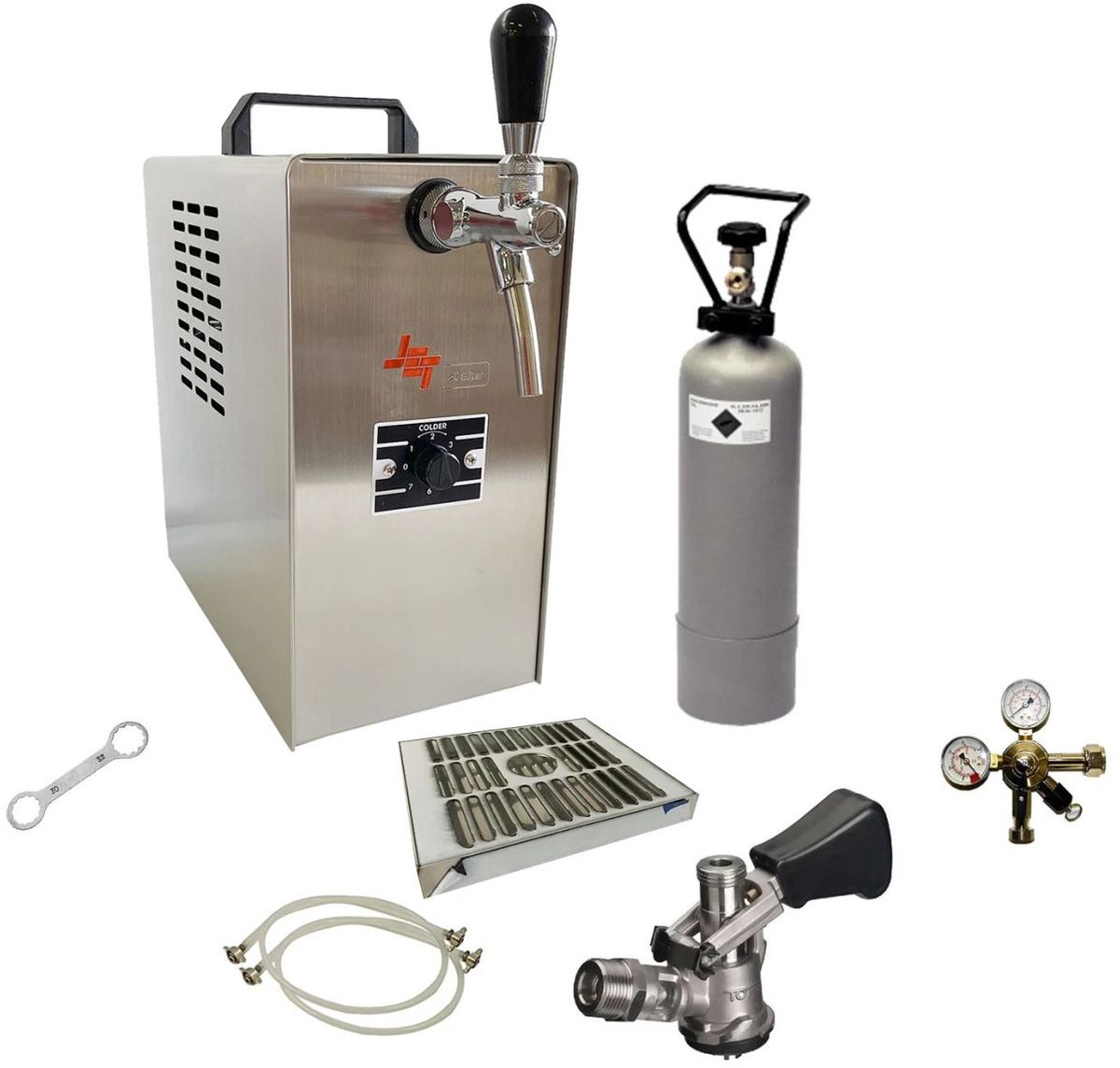 Complete Set Biertap JET 30 1-kraans Droogkoeler - 35 Liter/Uur Thuistap Bierkoeler
