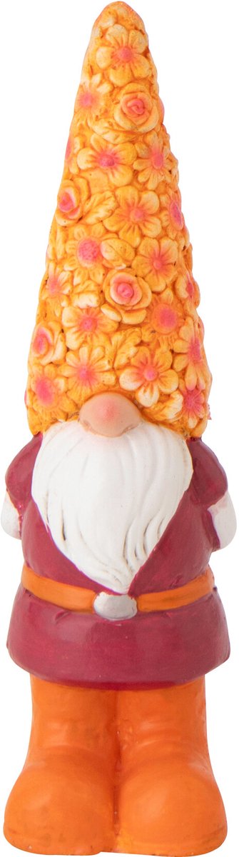 decoratie Kabouter Bloemenhoed - polyresin - mix - small