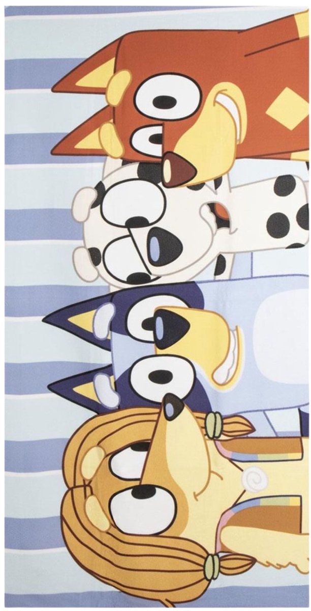 Bluey Strandlaken – Kinder Strandlaken – 70x140 cm – Blauw – Jongens & Meisjes