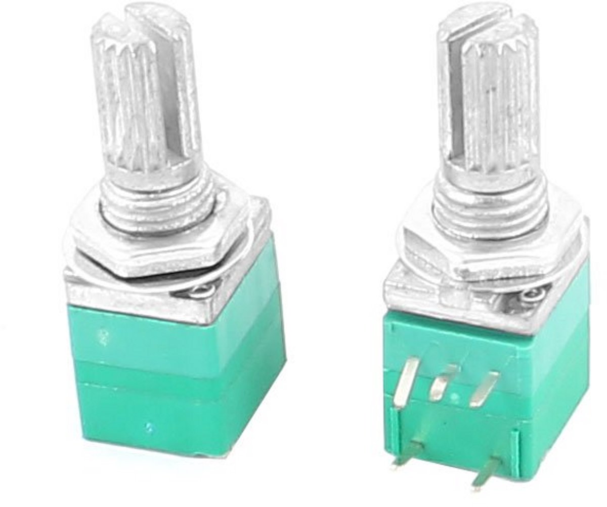 2 Stuks Verstelbare Potentiometer 50K Ohm met Draaischakelaar