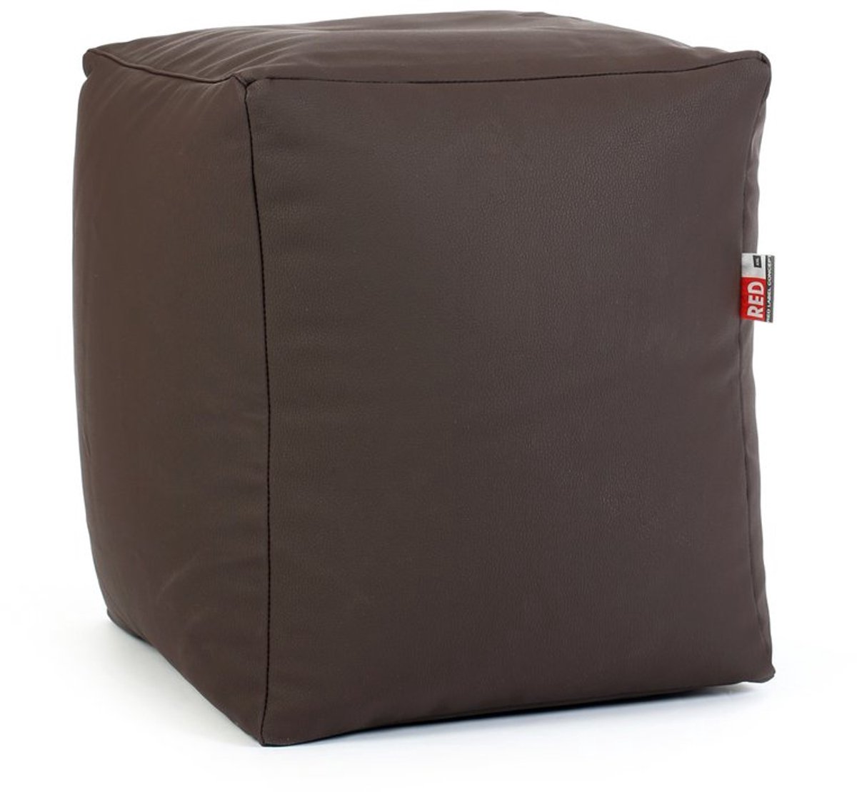 Poef zitzak Cube's Leatherlook Brown Sit On It ....and Joy !!