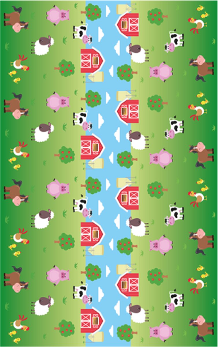 Plastic tafelkleed 137x274cm – Boerderij