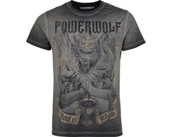Powerwolf Wolf Vs Man Heren T-shirt - grijs - L