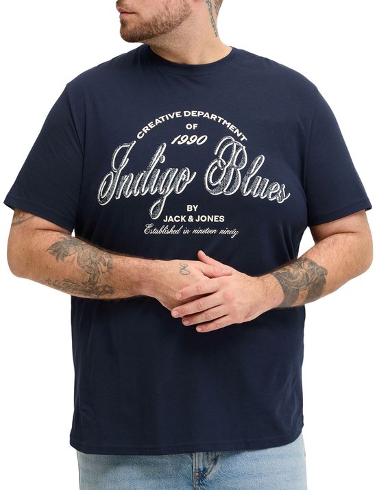 Jack & Jones Denver Graphic Crew Shirt Heren (plussize) – Maat 4XL