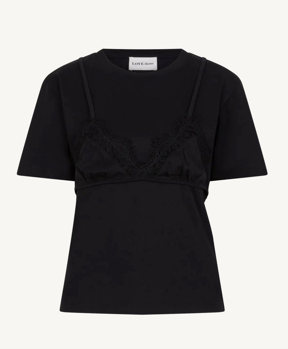 Love Stories - Shirt "Mimi" - Zwart - M