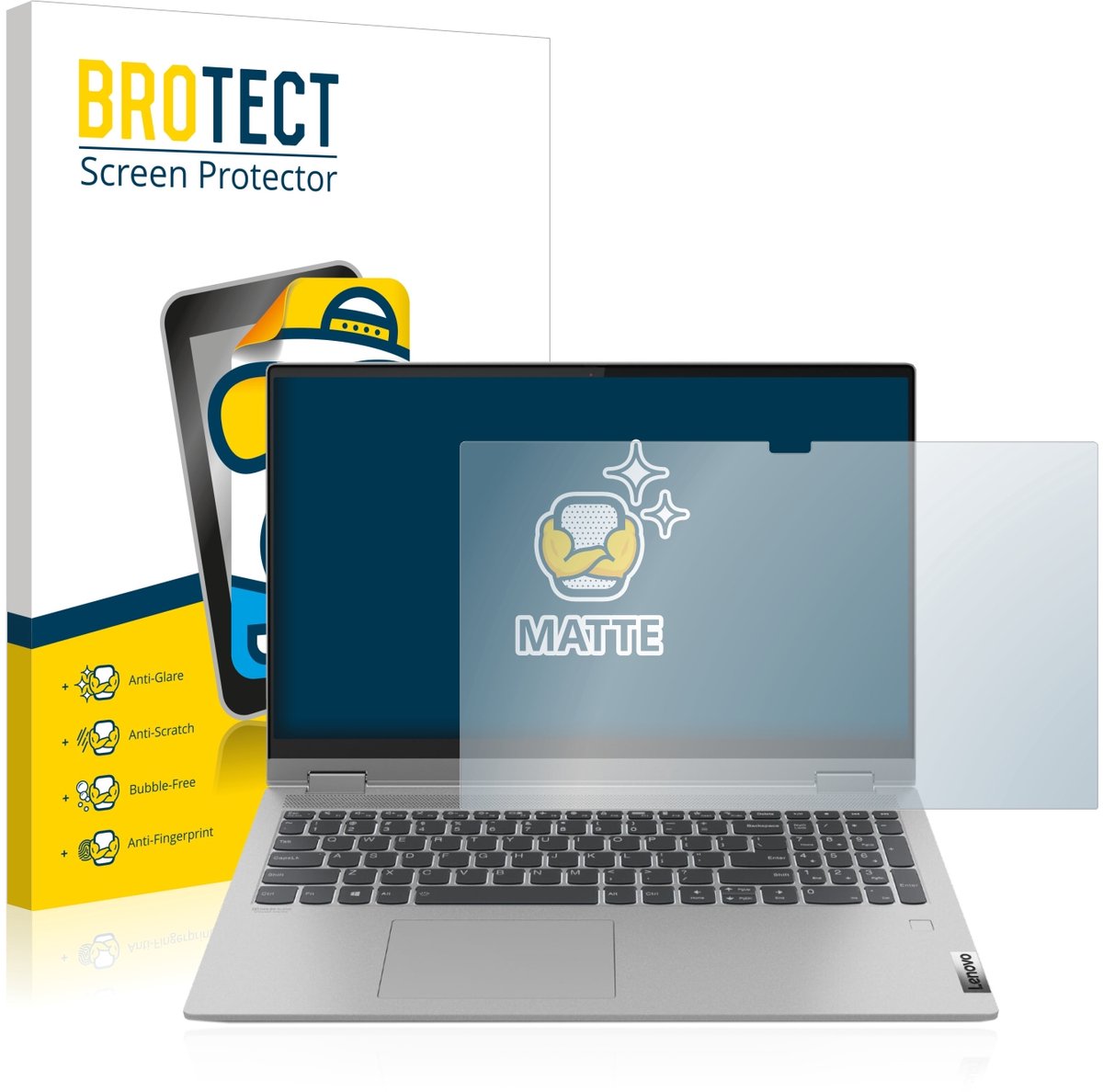 BROTECT - Screenprotector voor Lenovo IdeaPad Flex 5 15" - Folie Beschermfolie matte