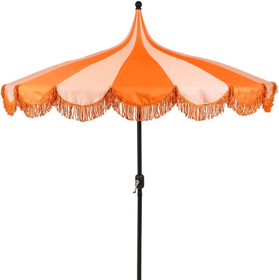 Mica Decorations Kim stokparasol oranje - Ø235 x 238 cm