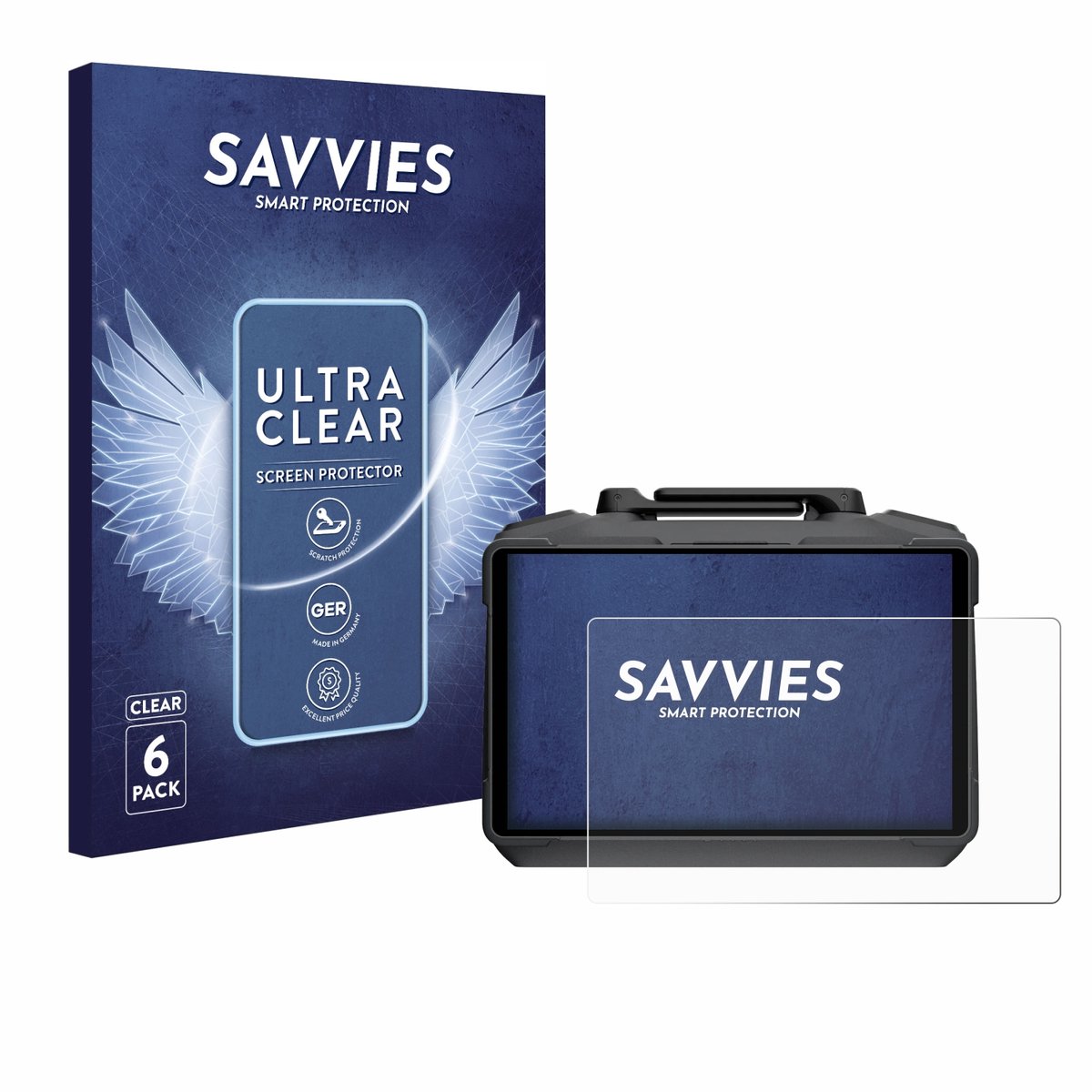 Savvies - Screenprotector voor DJI RC Pro 2 - Folie Beschermfolie transparant 6 Stuks