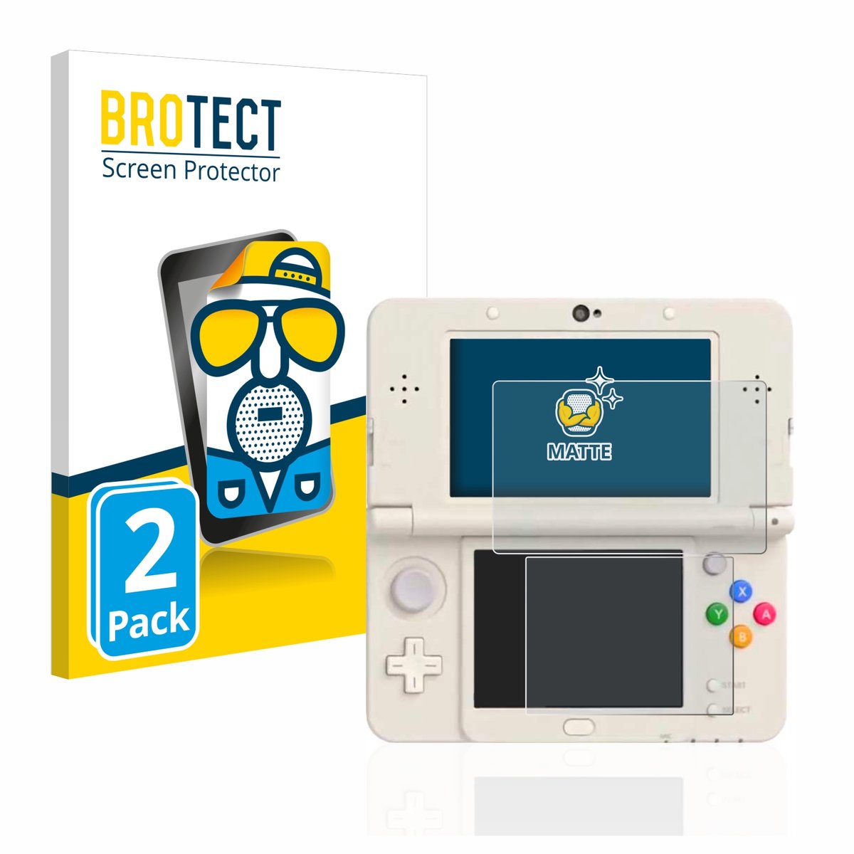 BROTECT - Screenprotector voor Nintendo New 3DS - Folie Beschermfolie matte 2 Stuks