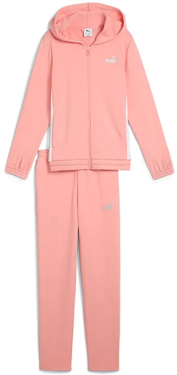 Puma Metallic Trainingspak 14-16 Years Meisjes Roze