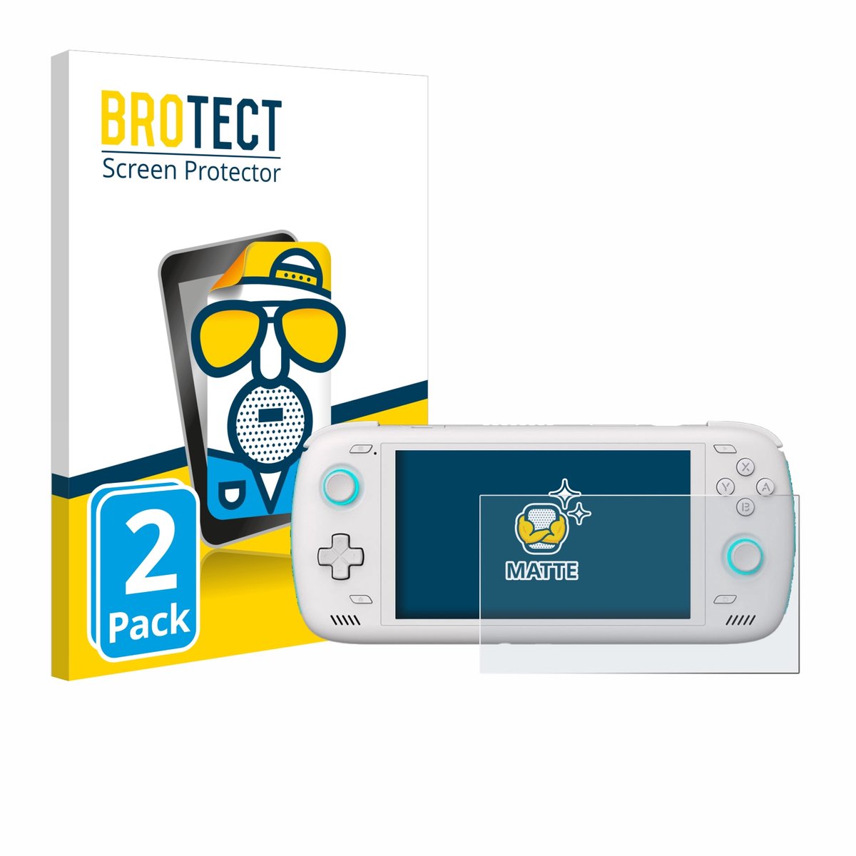 BROTECT - Screenprotector voor AYN Odin 2 - Folie Beschermfolie matte 2 Stuks