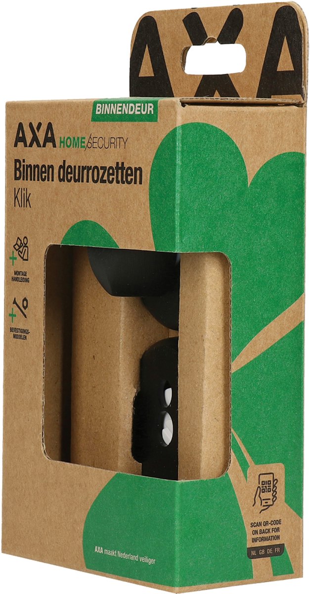 Axa Rozet Klikrozet Rond Toilet - Voor Binnendeuren - Klikbevestiging Zonder Zichtbare Schroeven - Uitvoering Aluminium F1 - Ø 52 x 8 mm - 1 Stuk In Blister - Kleur Zilver