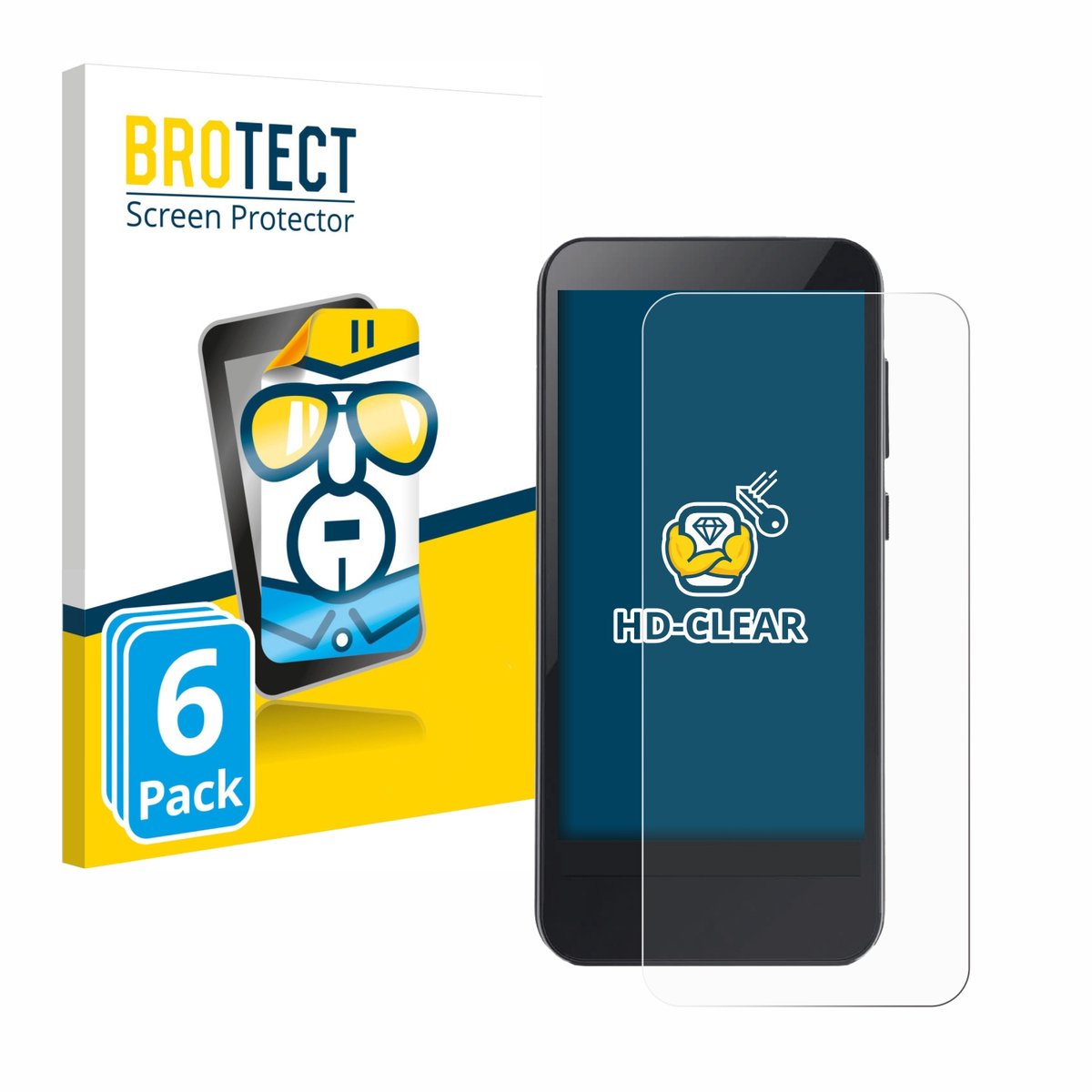 BROTECT - Screenprotector voor Omnipod 5 - Folie Beschermfolie transparant 6 Stuks