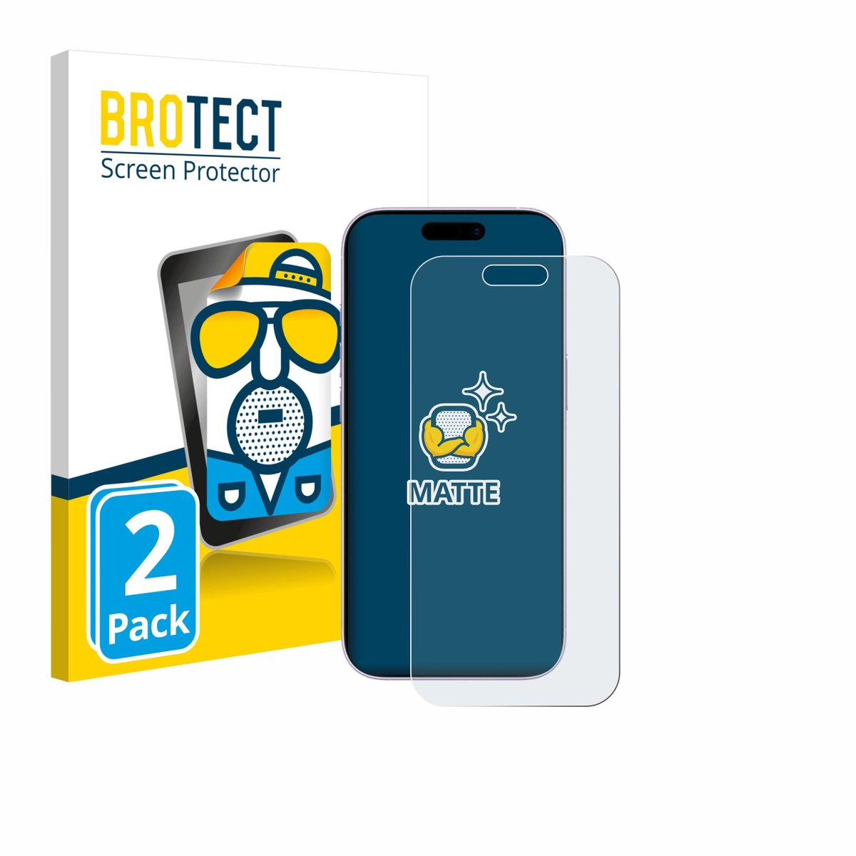 BROTECT - Screenprotector voor Apple iPhone 17 - Folie Beschermfolie matte 2 Stuks