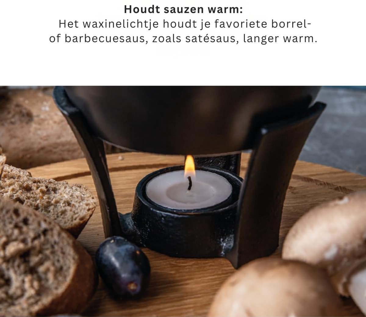 VH Supplies®Kaasfondue Pan - Caquelon - Elektrische Fonduepan - 300 ml – foto 2