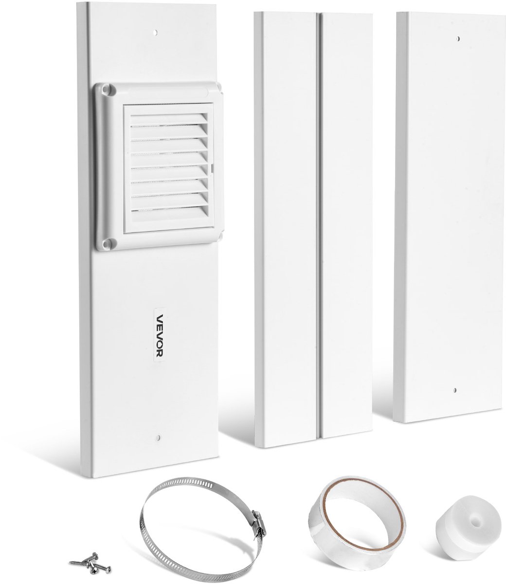 VEVOR Droger Ventilatie Raam Kit 430-1549mm Verstelbaar Schuifraam