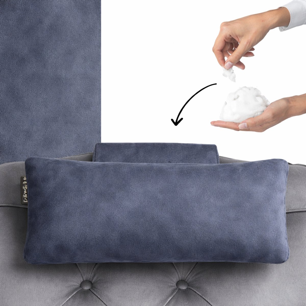 Cohoso® Neksteun - Nekkussen - Nek Rol zetel - Relaxfauteuil hoofdkussen - stoel - kussen - relaxstoel - neksteun - bureaustoel - hoofdsteun - fauteuil - sta op - neksteun - ligstoel - Orthopedisch - Zilver grijs