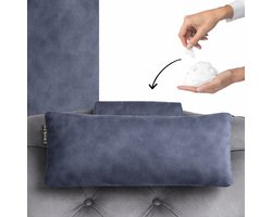 Cohoso® Nekkussen - Flair Zilver grijs - Neksteunkussen zetel - Hoofdkussen - Sta op stoel - Relaxstoel nekrol - Bureaustoel hoofdsteun - Neksteun fauteuil - Auto - Ergonomisch - Handgemaakt in Nederland
