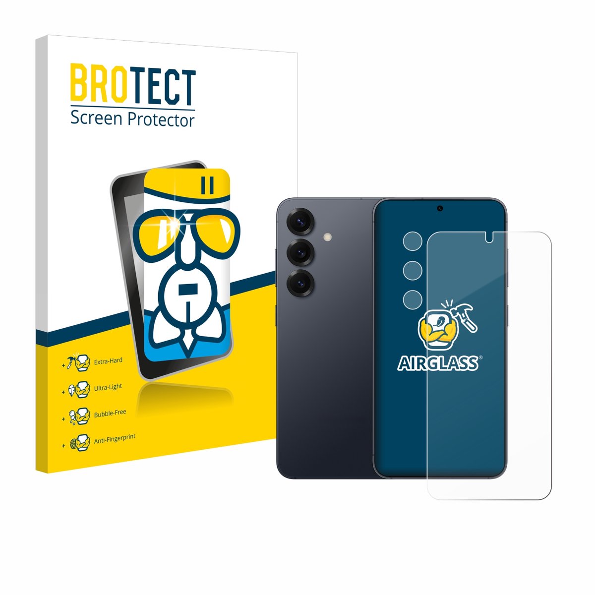 Screenprotector voor Samsung Galaxy S25 Plus (Voor+Camera) Beschermglas transparant