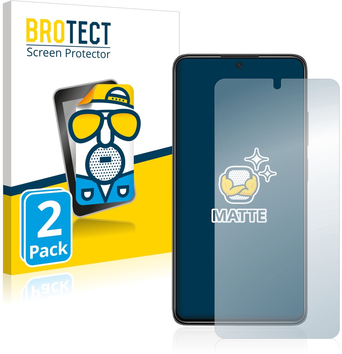 BROTECT - Screenprotector voor Xiaomi Poco X4 Pro 5G - Folie Beschermfolie matte 2 Stuks
