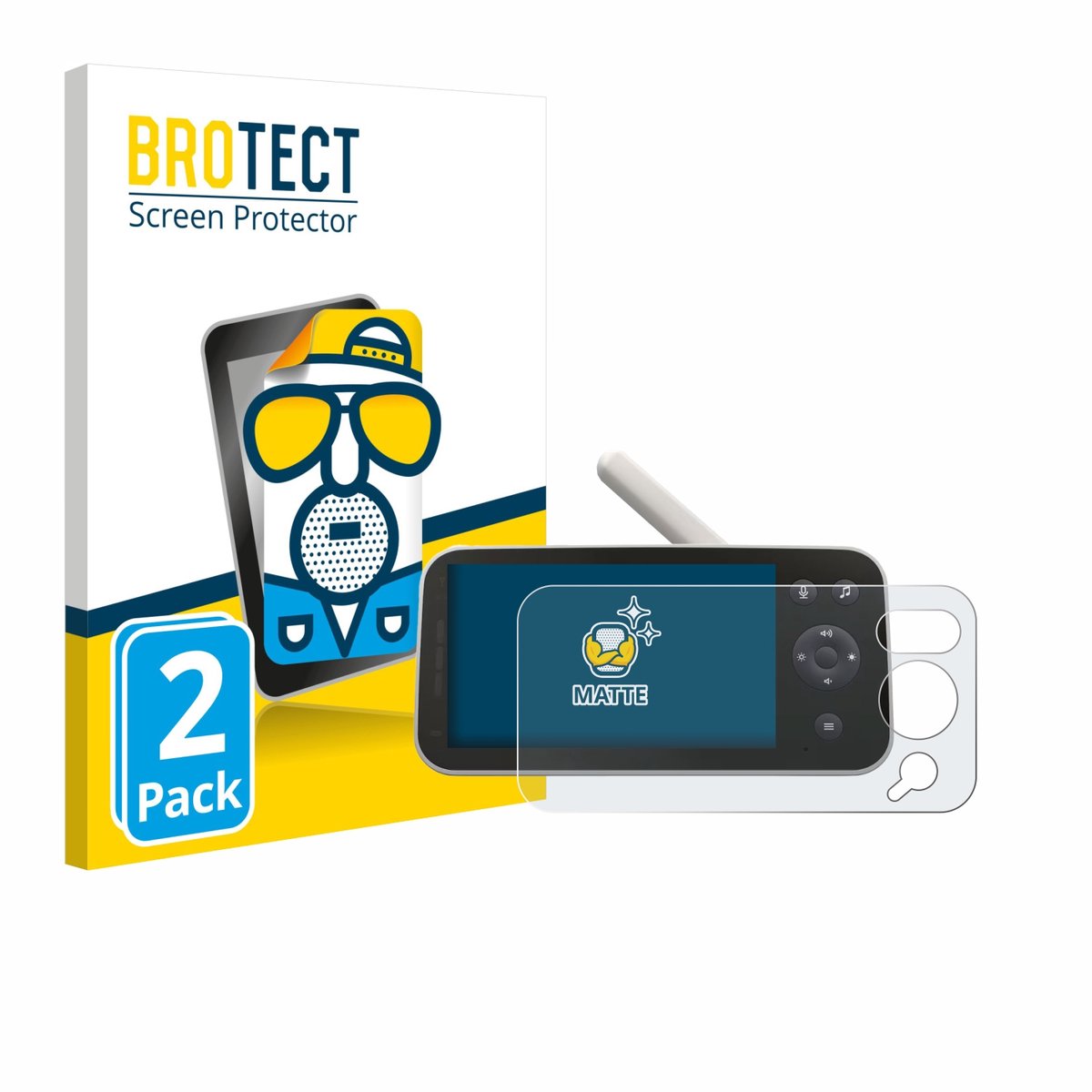 BROTECT - Screenprotector voor Philips Avent SCD973/26 - Folie Beschermfolie matte 2 Stuks