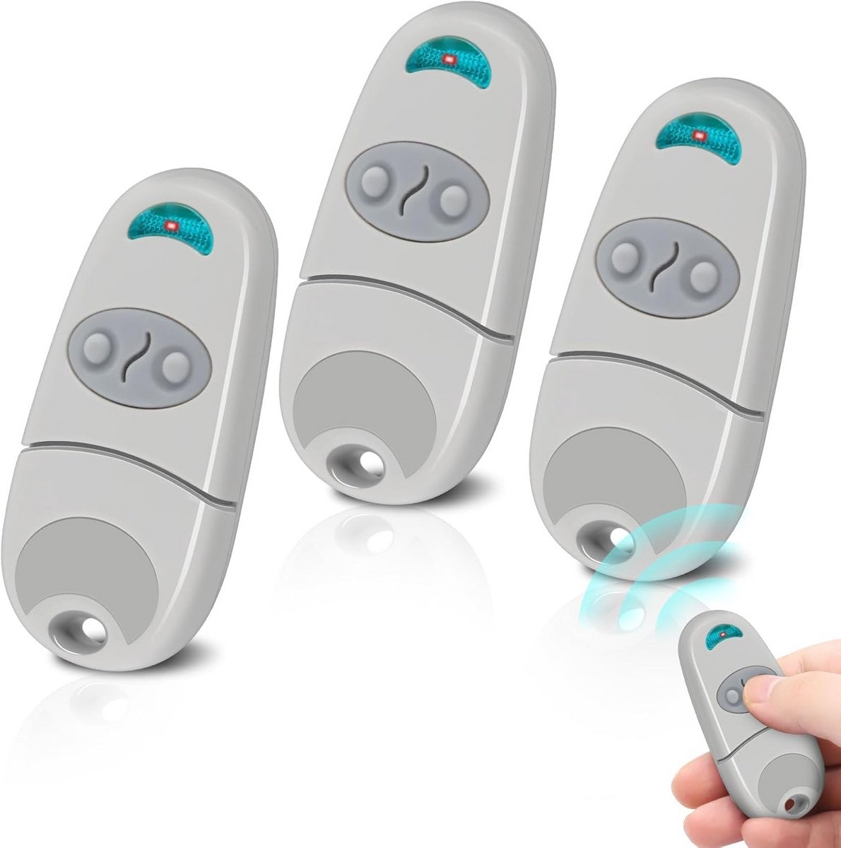 Universele Garagepoort Afstandsbediening 433.92MHz - 3 Pack - Eenvoudig Te Kopiëren