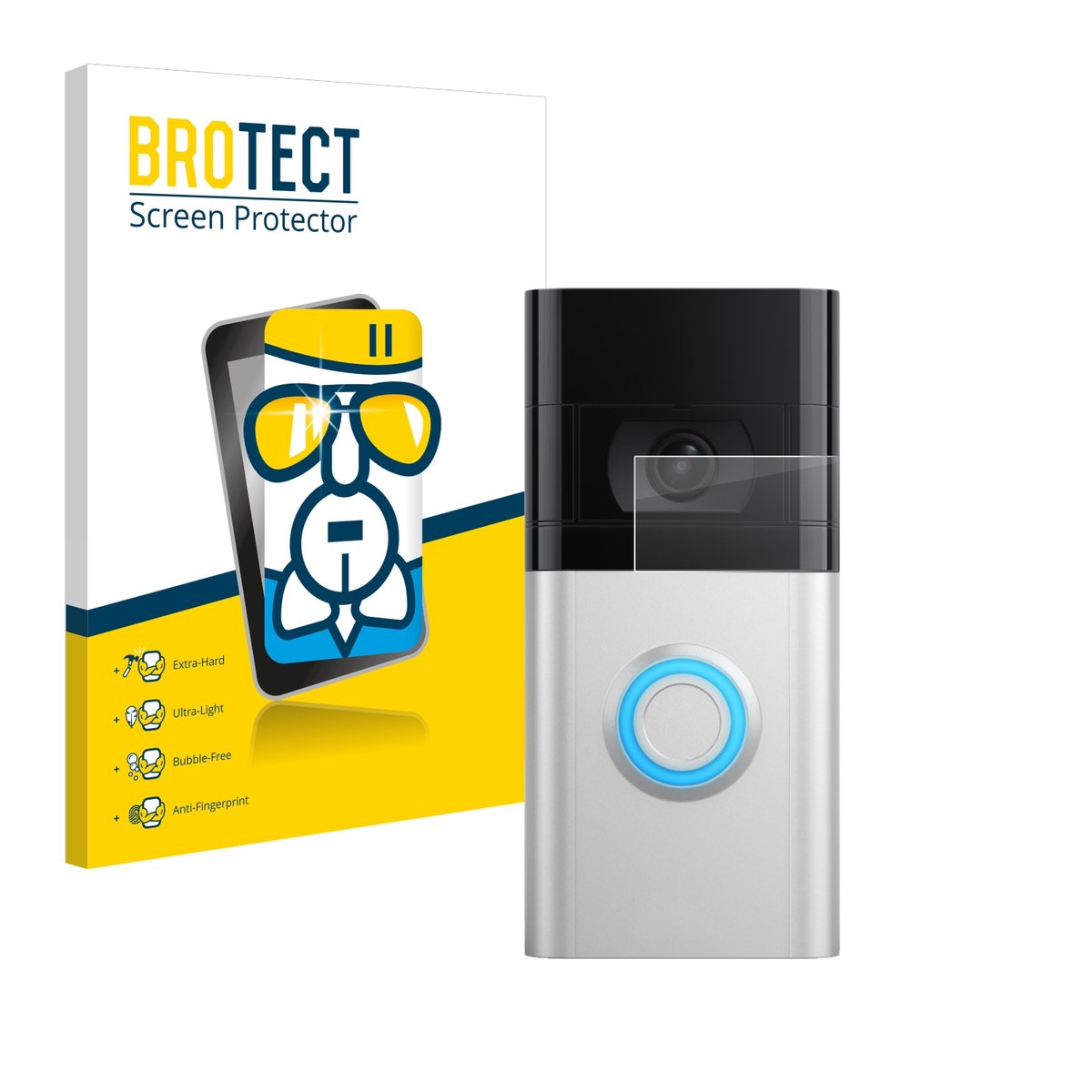 Screenprotector voor Ring Video Doorbell 4 / Doorbell 3 Beschermglas transparant