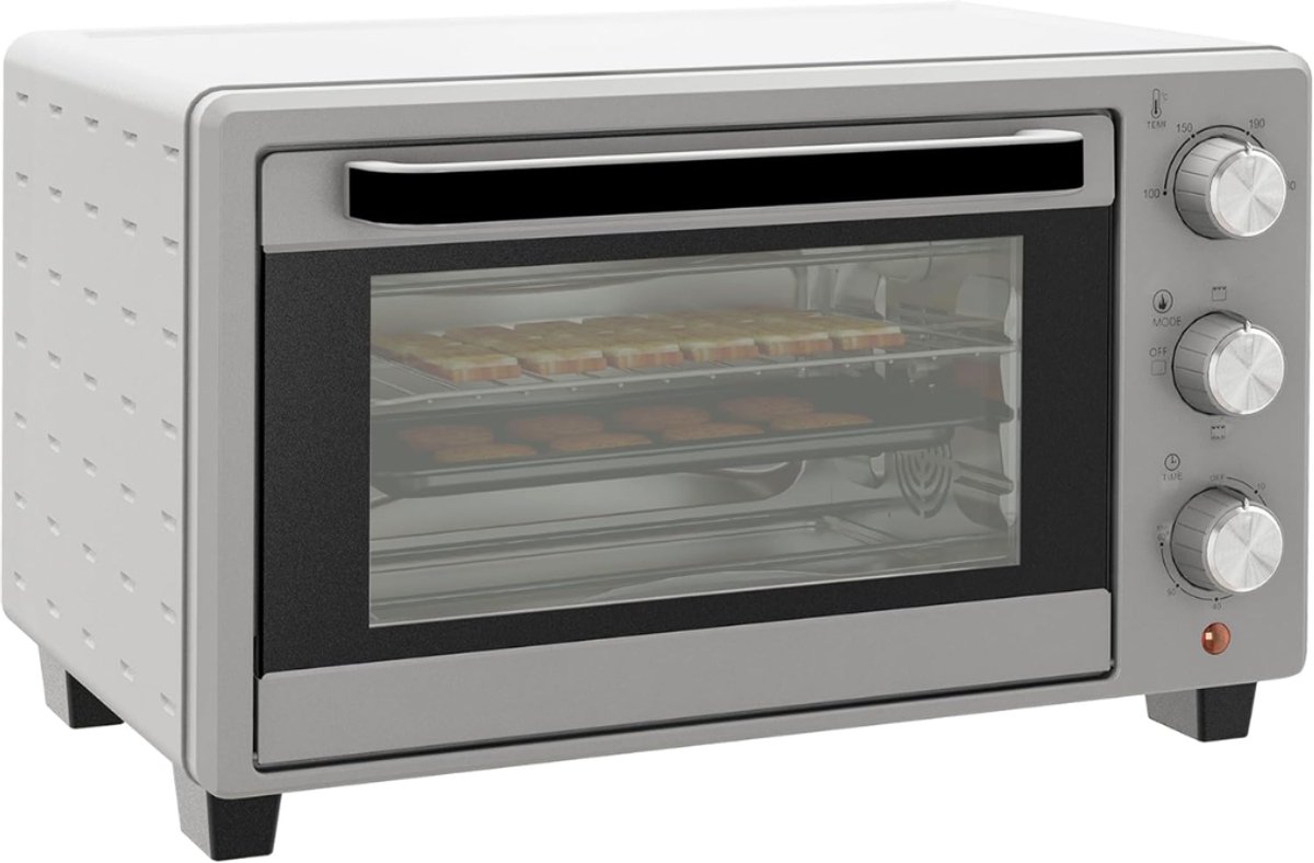 Zyrex® Stoomoven - Stoomoven Kookboek - Stoomoven Ontkalker - Zilver - 46cm x 39cm x 29cm