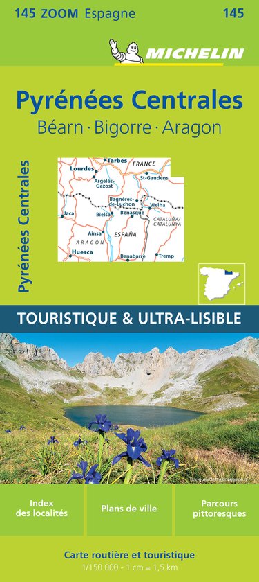 Pireneos centrales 11145 carte zoom michelin kaart - cover