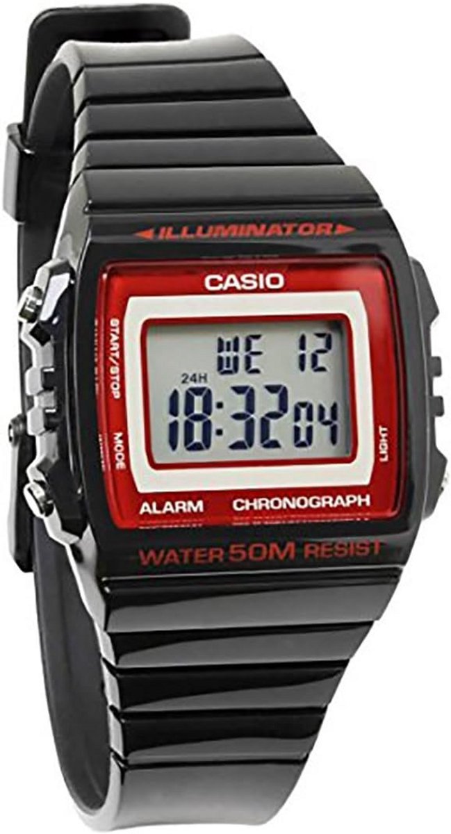 Dameshorloge digitaal met zwarte elastische band