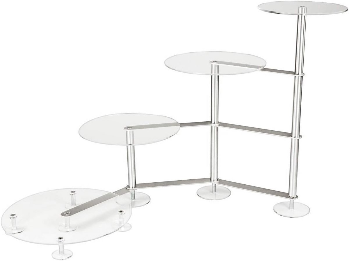 Ronde Taartstandaard Acryl Trap Etagere voor Bruiloft 4 Verdiepingen