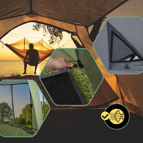 LUMALAND Premium douchetent, toilet tent voor binnen en buiten, mobiele kleedkamer en opbergtent, tent voor dierenfotografie, ideaal voor kamperen, festivals en vissen, waterdicht en windbestendig van Merkloos — afbeelding 3