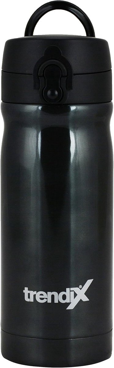 Thermosfles RVS 350ml Zwart Drinkfles Isolerend