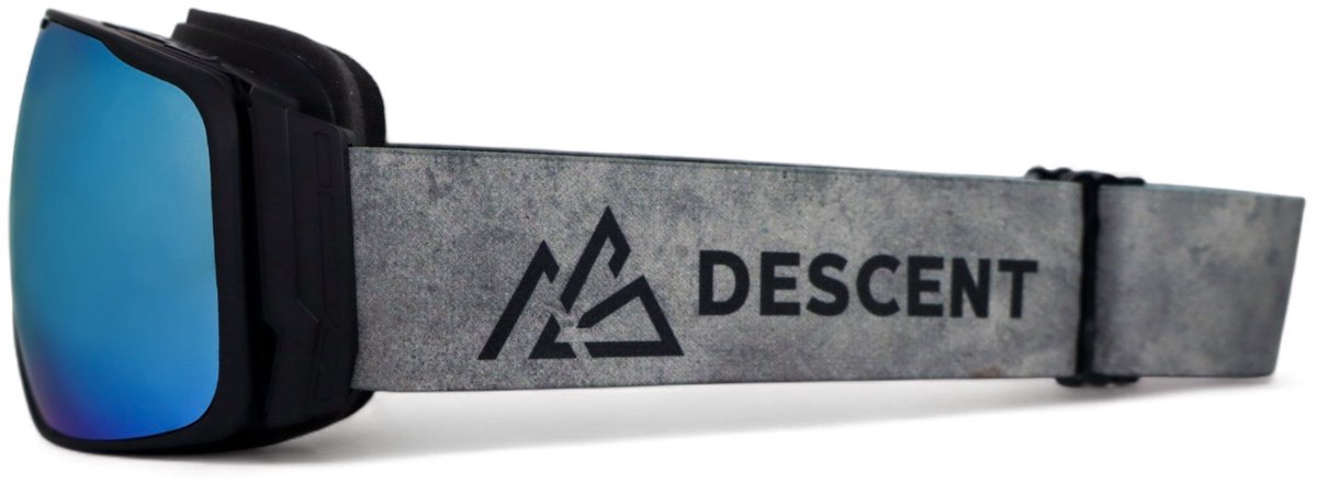 DESCENT Goggle - Skibril - The Galaxy - Moon Dust - Blauw - Skibril met magnetisch verwisselbare lens, hard case & extra lens