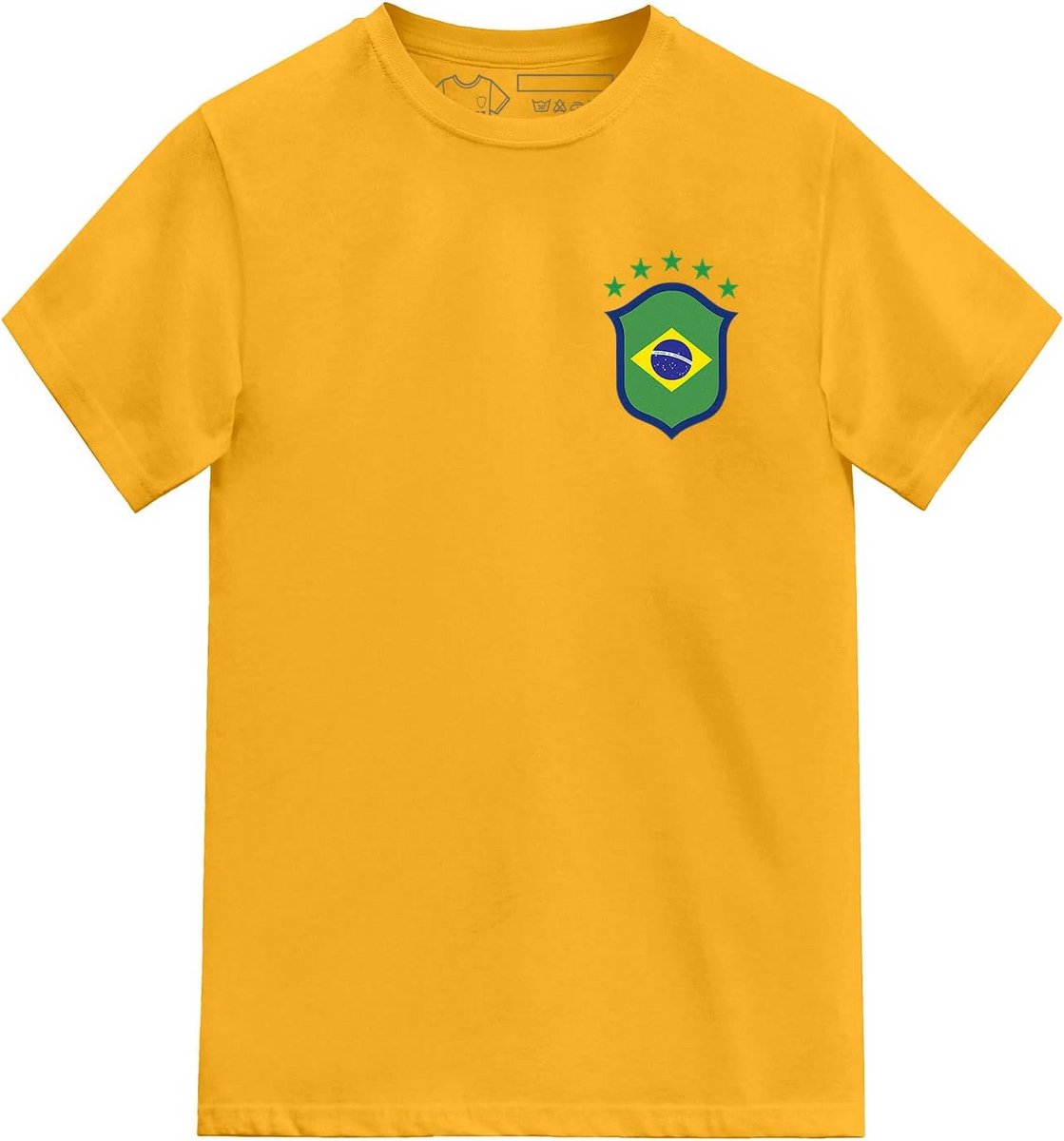 Voetbalshirt Brazilië Kinderen Thuisshirt Korte Mouw Katoen
