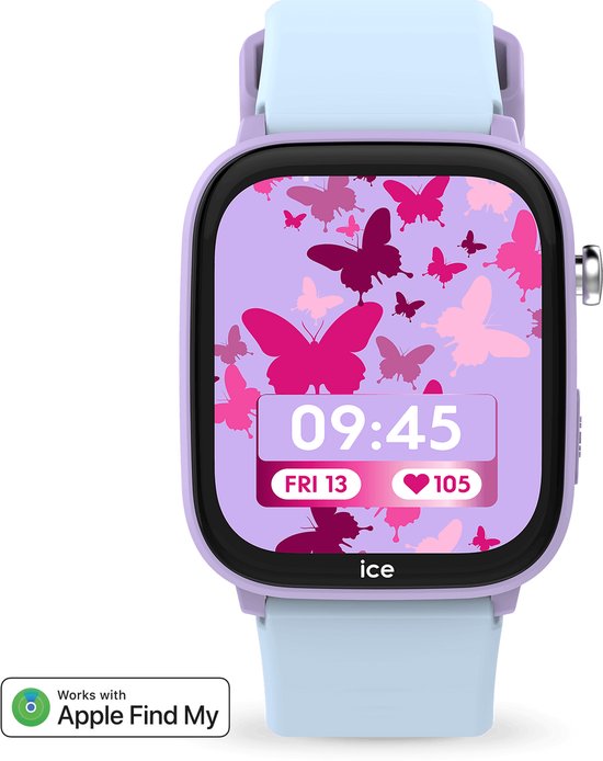 Ice-Watch ICE-Smart junior 3.0 - Kindersmartwatch - 38 mm - Find My - Purple Soft blue