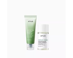 Anua - Double Cleansing Duo - Heartleaf - Cleansing Oil - Cleansing Foam - 45ml - Travel