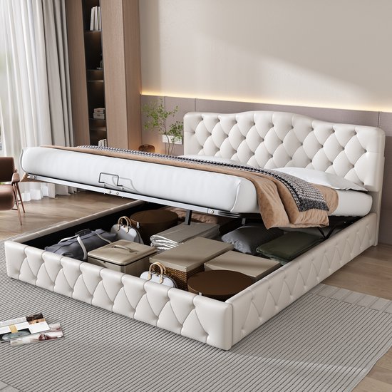 REDOM Opbergbed 180x200 cm met Verstelbaar Hoofdbord - Favrison Handels UG (haftungsbeschränkt) - €299,99