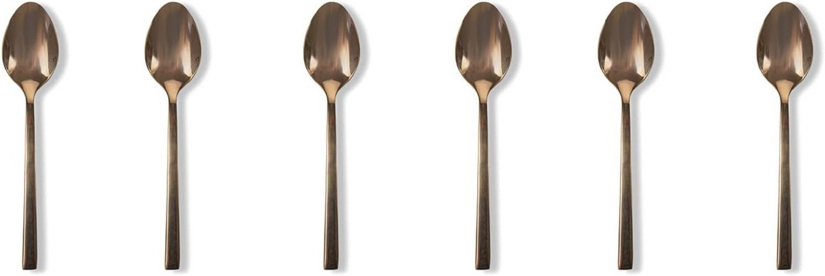 Set van 6 RVS Theelepels - Modern & Stijlvol Bestek