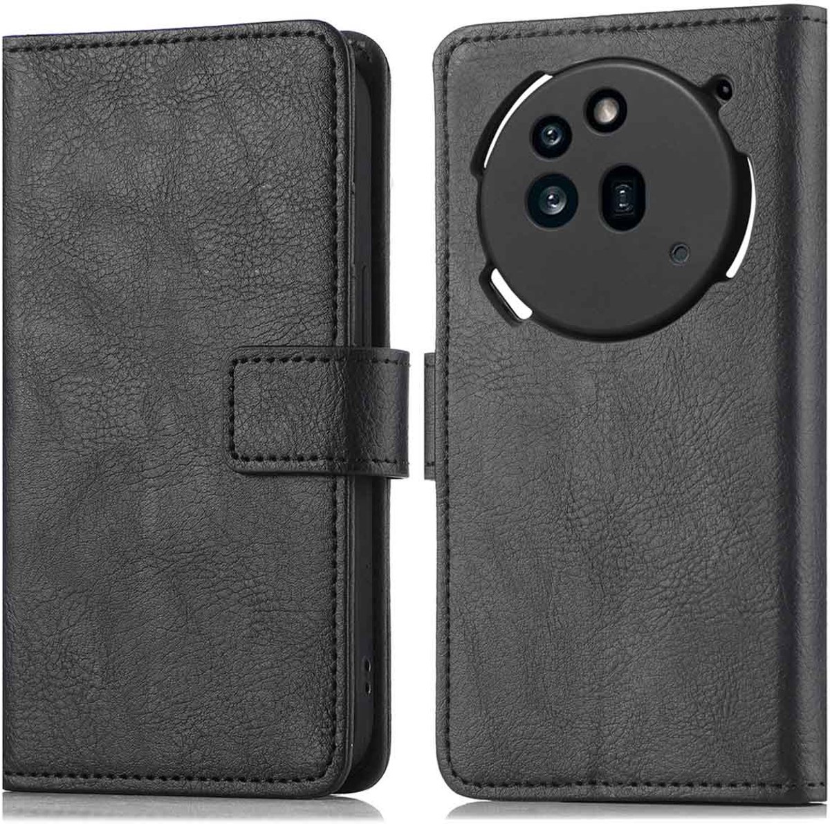imoshion Hoesje - Geschikt voor Nothing Phone (3a) Pro - Luxe Bookcase - Zwart
