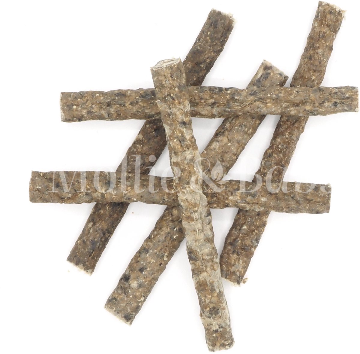 Mollie & Babs - Visfrikandellen Zee Mix - Hondensnacks - Kauwsnack - 100% Zee Vis - 100% Natuurlijk - Hypoallergeen - 10 Stuks