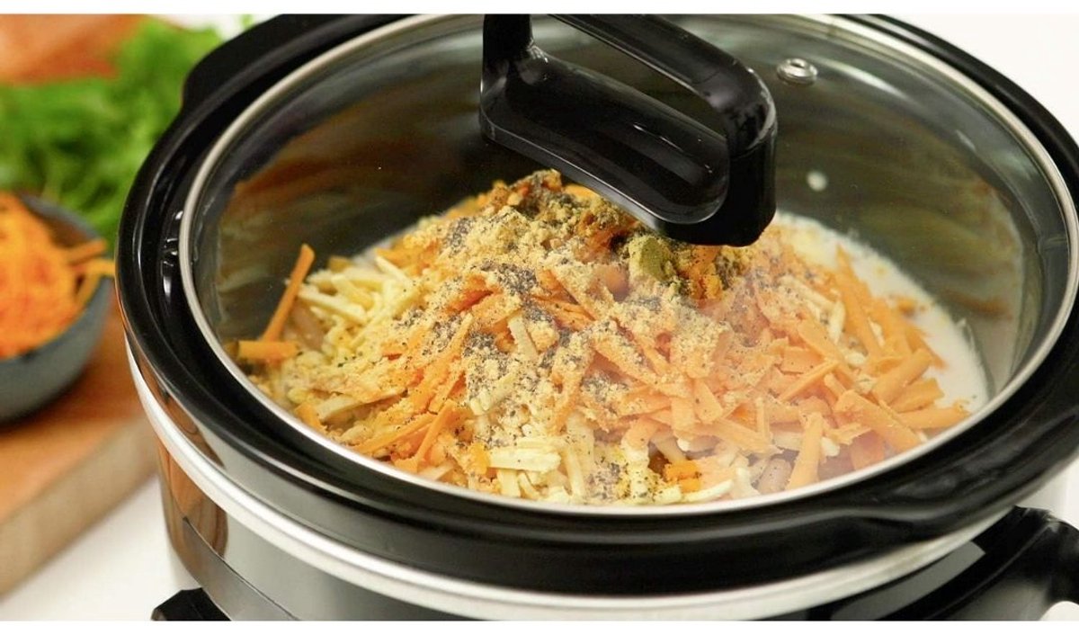 Slowcooker Met Timer - Slowcooker - Multicooker - Zwart - 28cm x 28cm x 21cm – foto 6