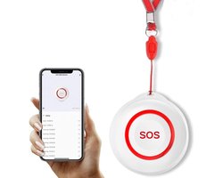 SCH® Alarmknop voor Ouderen - Alarmknop - Rood - ‎7cm x 7cm x 3cm