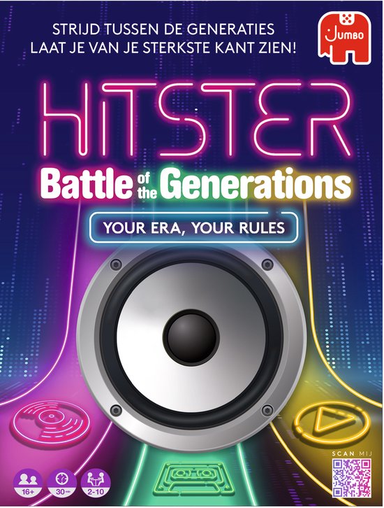Hitster - Battle of the Generations - Nederlandstalig Partyspel - Actiespel - Muziekspel