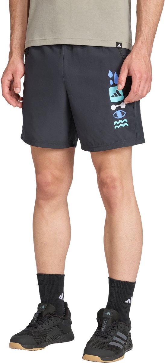 Adidas Performance Gfx Short - Heren - Grijs