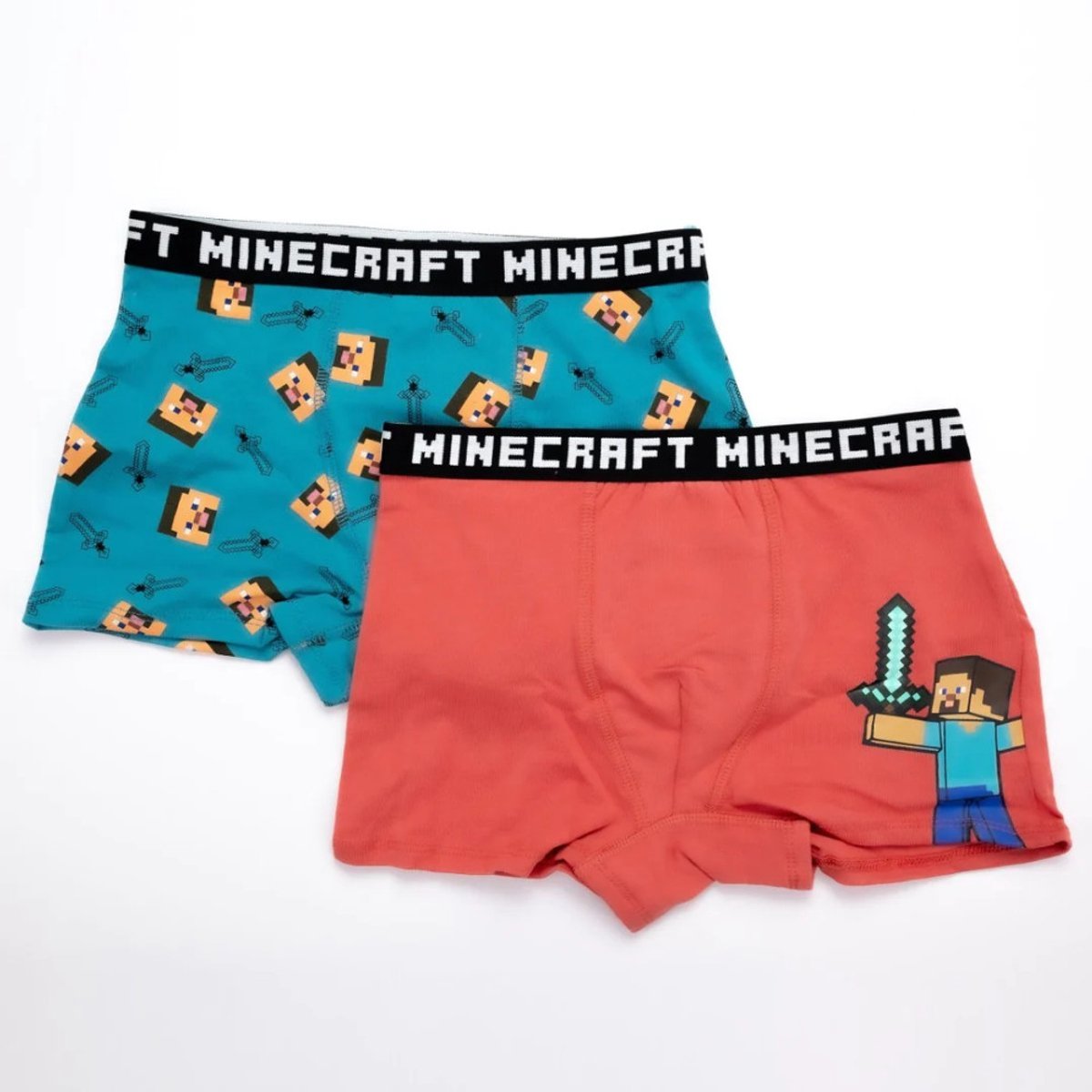 Minecraft kinderboxershorts 2 stuks/pakket 8 jaar