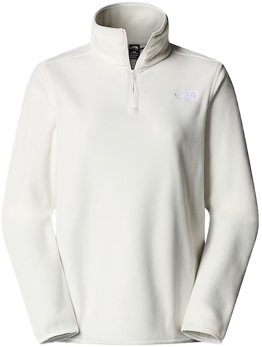 The North Face Glacier Dames Fleece Trui 1/4-Zip - White Dune (NF0A8D2JQLI1) The North Face Glacier Dames Fleece Trui 1/4-Zip - White Dune