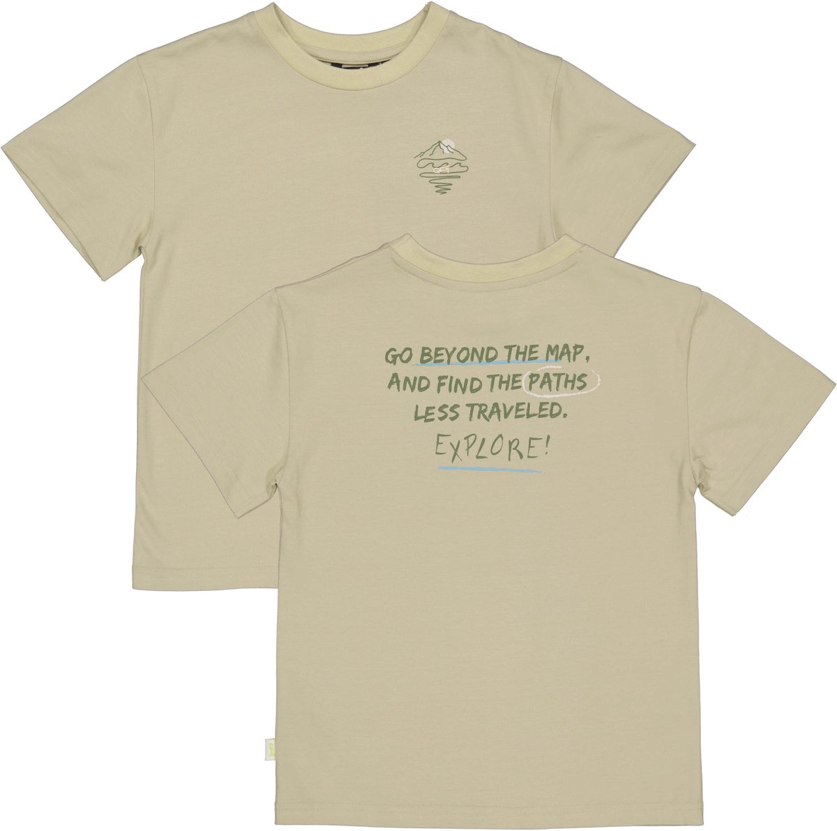 QPI - Darius Jongens Shirt - Grey Mint - Maat 98