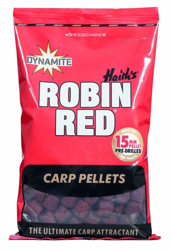 Dynamite Baits Robin Red Carp Pellets - 900 gr - 15 mm van Dynamite Baits — afbeelding 2