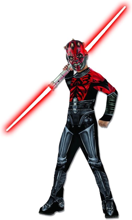 Star Wars Darth Maul kostuum - Carnaval - Jumpsuit en masker - Maat 3-4 jaar